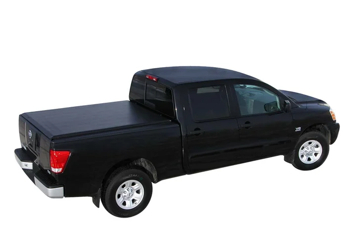 ACCESS Cover Literider Roll-Up Tonneau Cover For Titan Crew Cab 5' 7″ Bed (Clamps On w or w/o Utili-Track) – 33159