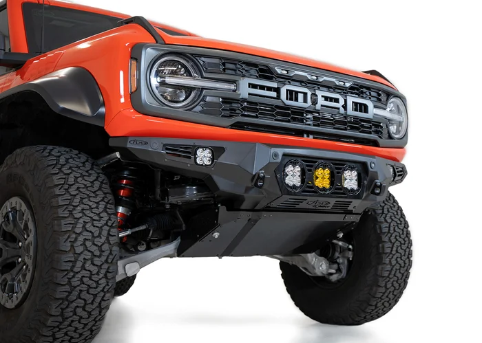 Addictive Desert Designs Bomber Front Bumper (Baja): 22-24 Bronco Raptor – F260014120103