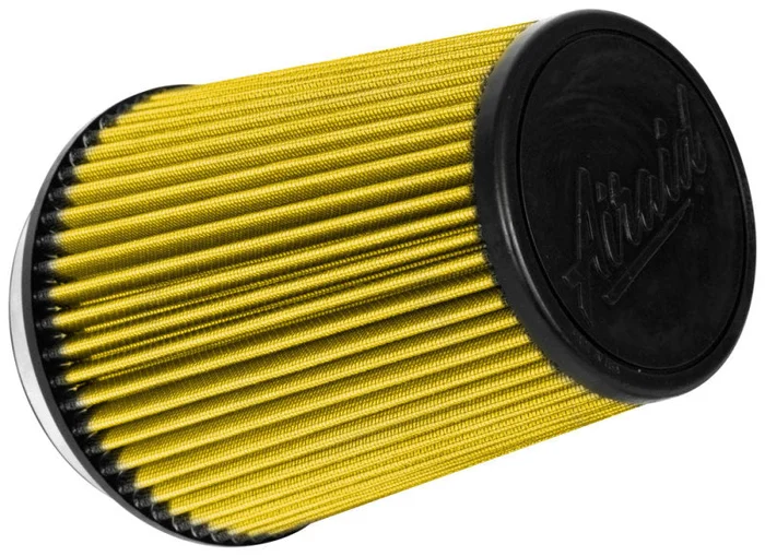 Airaid Universal Air Filter – Cone 5in FLG x 6-1/2in B x 4-3/4in T x 7-9/16in H – Synthaflow