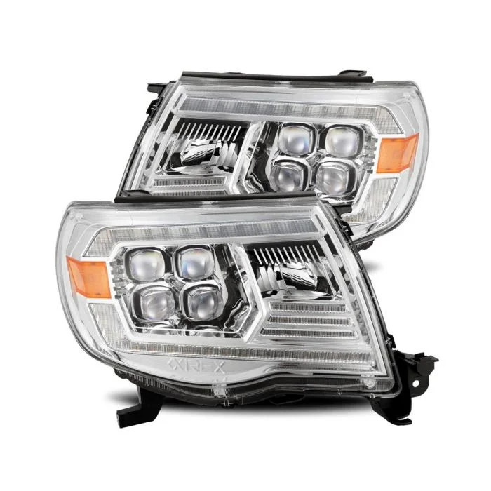 AlphaRex 05-11 Toyota Tacoma NOVA LED Projector Headlights Plank Style Chrome w/Activation Light/DRL – 880743