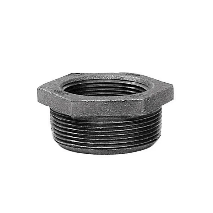 Anvil – 8700129904 – 2 in. MPT X 1-1/4 in. D FPT Black Malleable Iron Hex Bushing