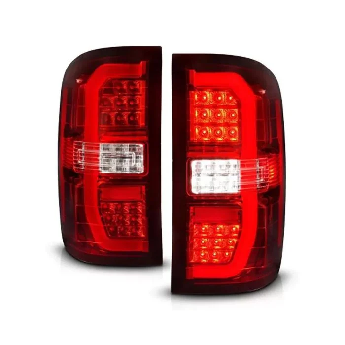 ANZO 14-18 GMC Sierra 1500 LED Taillights Red/Clear – 311466