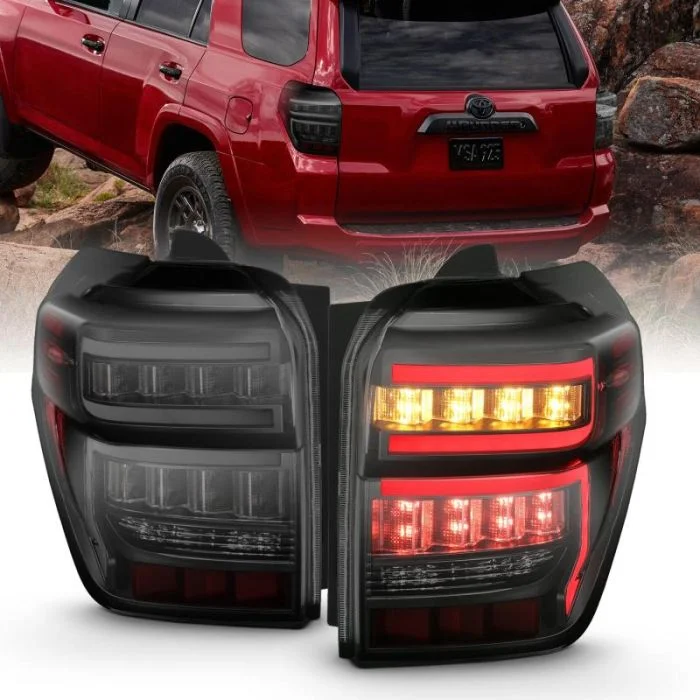 ANZO 2014-2020 Toyota 4Runner T.L Black Housing Smoke Lens Red Light Bar W/Sequential – 311312