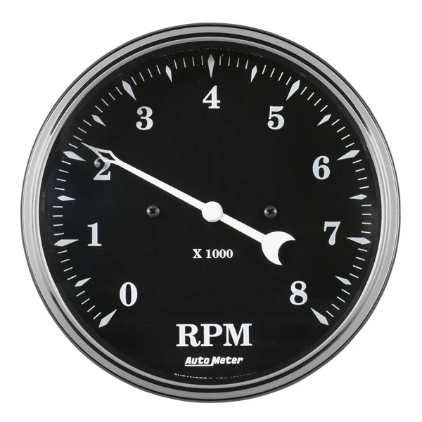 Auto Meter Gauge Tachometer 5in 8k RPM In-Dash Old Tyme Black – 1799
