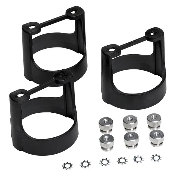 Autometer 2-1/16in Black Composite Gauge Bracket Kit (3pcs.) – 2230