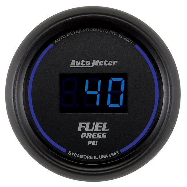 Autometer 52.4mm 1-100 PSI Black Digital Fuel Pressure Gauge – 6963