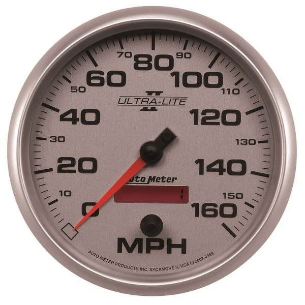 Autometer Ultra-Lite II 5 Inch 160 MPH FSE Programmable Speedometer – 4989