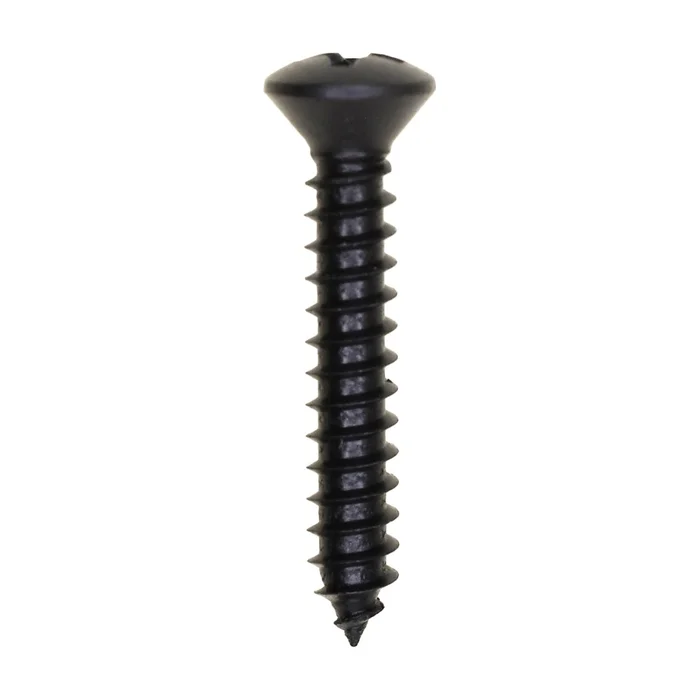 Auveco – 10167 – #8 X 1″ Phillips Oval Head Tapping Screw Black Oxide