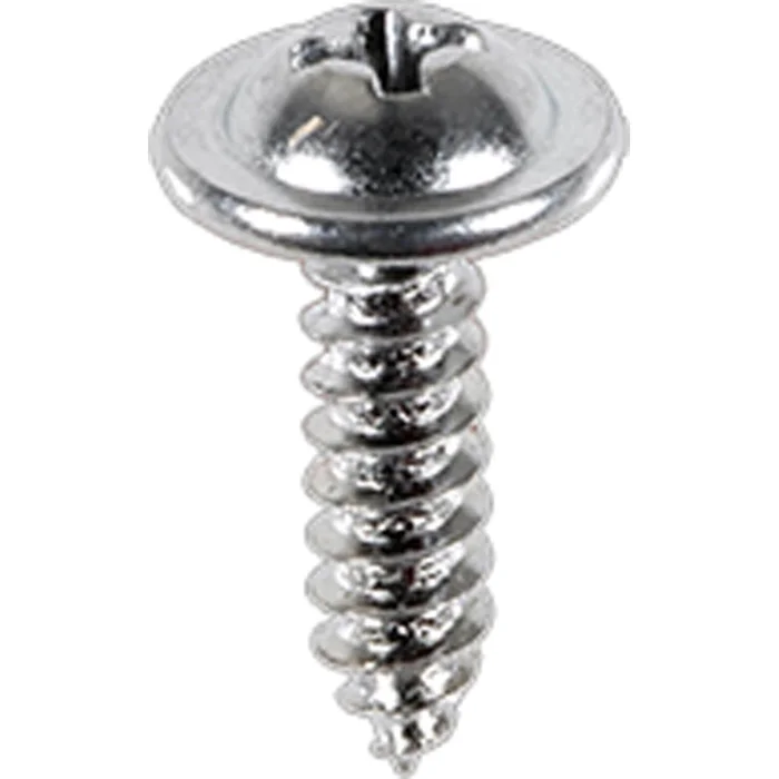 Auveco – AP2806 – Auveco Pak 8 X 5/8″ Phillips Round Washer Head Tapping Screw Chrome