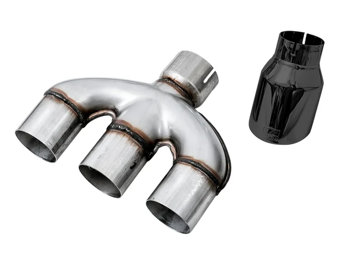 AWE Dual-to-Triple Tip Conversion for 10th Gen Civic Si – Diamond Black Tip (Exhaust required) – 3810-53020