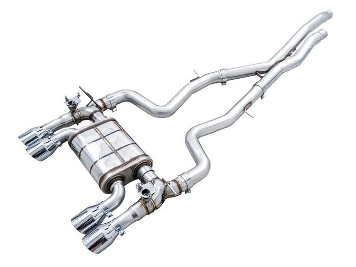 AWE SwitchPath Cat-back Exhaust for BMW F8X M3/M4 – Chrome Silver – 3025-42070
