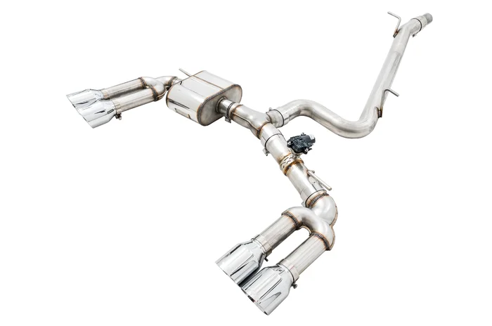 AWE SwitchPath Exhaust for Audi 8V S3 – Chrome Silver Tips, 102mm – 3025-42068