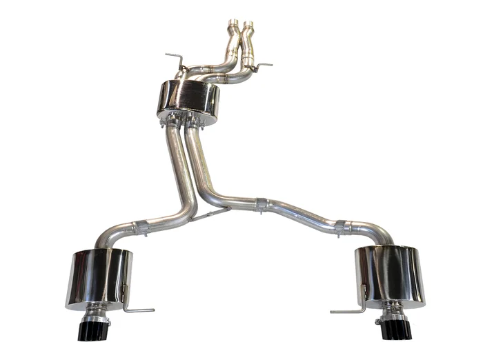 AWE Touring Edition Exhaust for 8R Q5 3.0T Dual Outlet, Diamond Black Tips – 3015-33054
