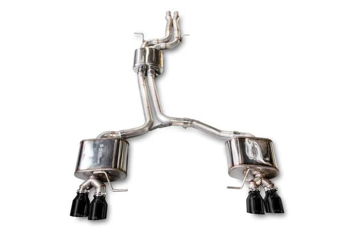 AWE Touring Edition Exhaust for 8R SQ5 – Quad Outlet, Diamond Black Tips – 3015-43056