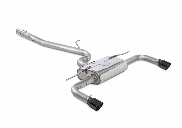 AWE Touring Edition Exhaust for Audi 8V A3 2.0T – Dual Outlet, Diamond Black 90 mm Tips – 3015-32058