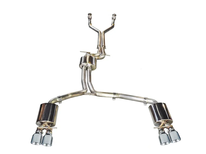 AWE Touring Edition Exhaust for Audi C7 S7 4.0T – Chrome Silver Tips – 3015-42012