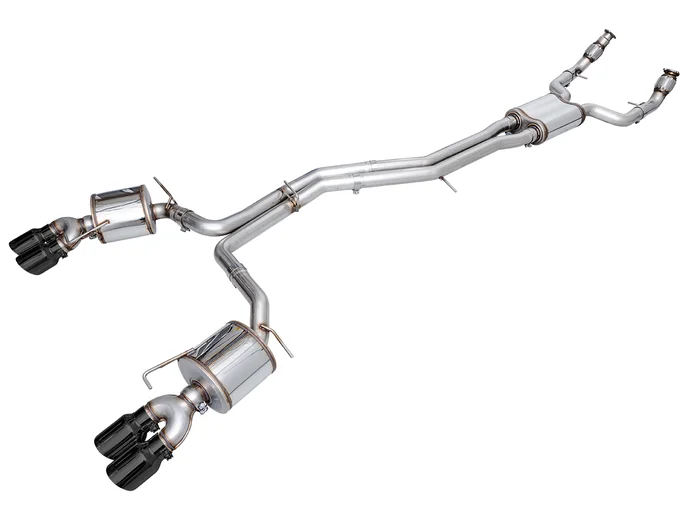 AWE Touring Edition Exhaust for Audi C8 S6/S7 – Diamond Black Tips – 3015-43107