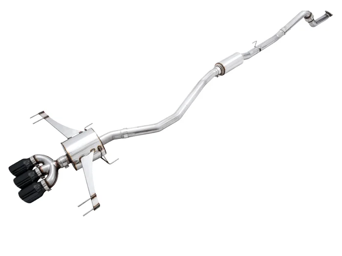 AWE Touring Edition Exhaust for FK8 Civic Type R (includes Front Pipe) – Triple Diamond Black Tips – 3015-53006