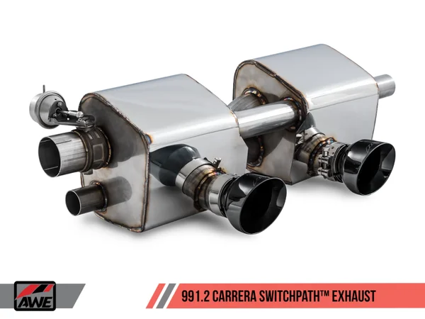 AWE Tuning Porsche 911 (991.2) Carrera / S SwitchPath Exhaust for PSE Cars – Diamond Black Tips – 3025-33018