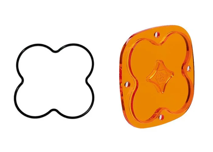 Baja Designs Squadron Light Pod Lens Kit, Spot, Factory Amber – 668417