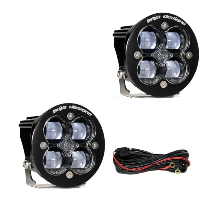 Baja Designs Squadron R SAE LED Spot Light – Clear – Pair – 247802