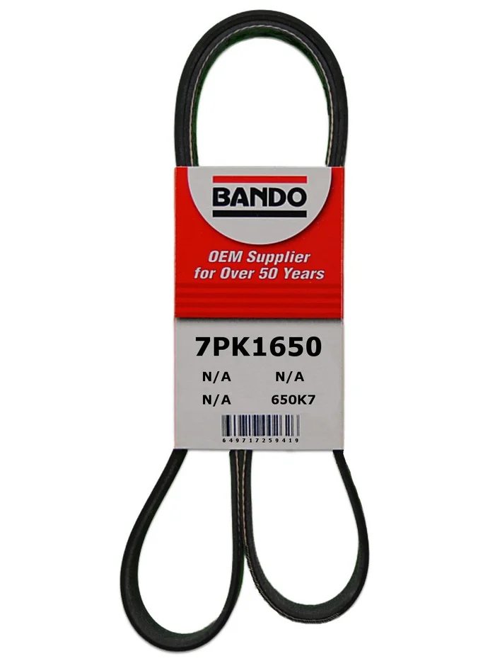 Bando 7PK1650 – Serpentine Belt (Water Pump, Alternator and Power Steering)