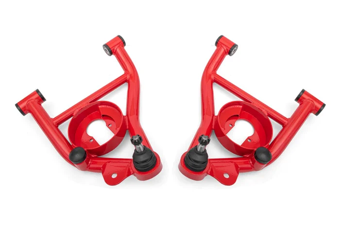 BMR 82-92 GM F-Body Non-Adj Lower A-Arms Delrin Bushings Spring Pocket – Red