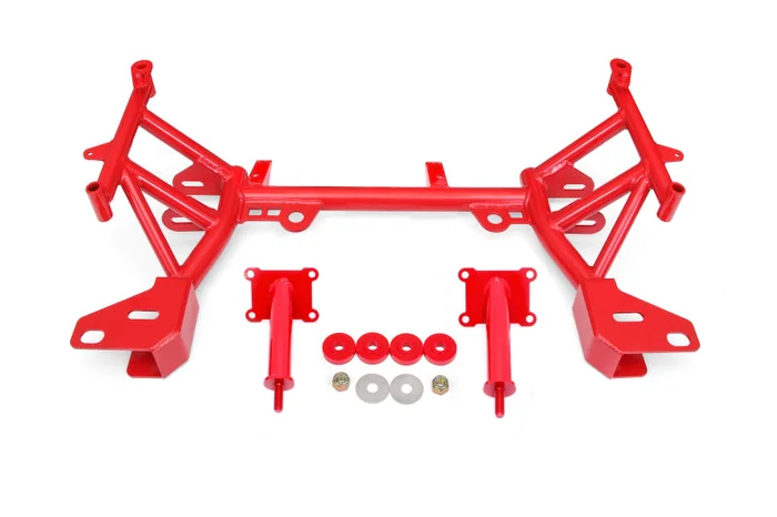 BMR 93-02 4th Gen F-Body K-member Low Mount Turbo LS1 Motor Mounts Pinto Mounts – Red