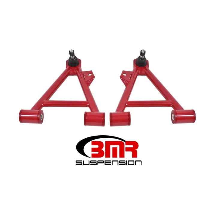 BMR 94-04 Mustang Lower Non-Adj. A-Arms (Coilover Only) w/ STD. Ball Joint (Poly) – Red – AA041R