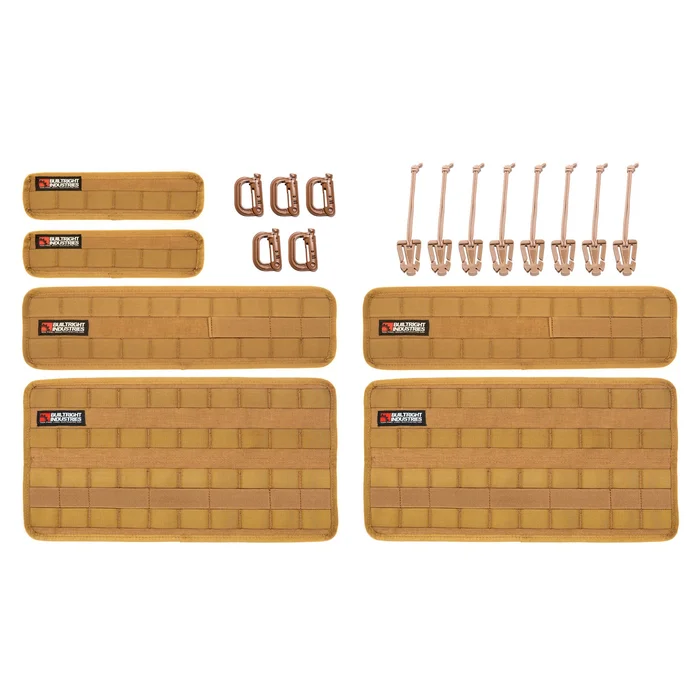 BuiltRight Velcro Tech Panel, 6pc+ Kit (Coyote Tan)