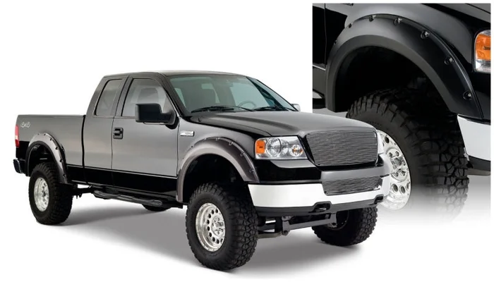 Bushwacker 04-08 Ford F-150 Styleside Pocket Style Flares 4pc 66.0/78.0/96.0in Bed – Black