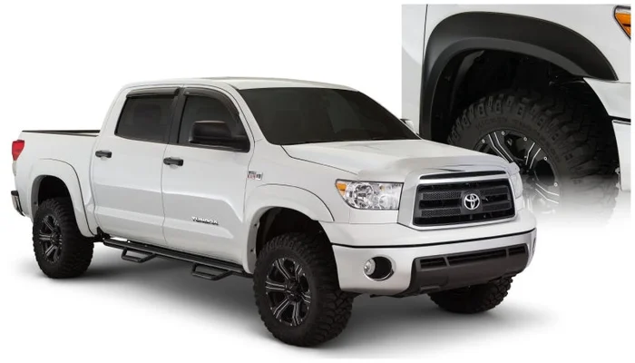 Bushwacker 07-13 Toyota Tundra Fleetside Extend-A-Fender Style Flares 4pc – Black