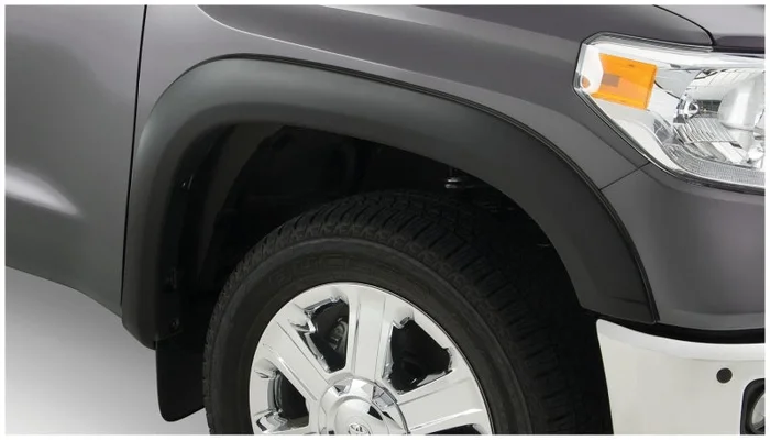 Bushwacker 07-13 Toyota Tundra Fleetside OE Style Flares 4pc w/ Factory Mudflap – Black