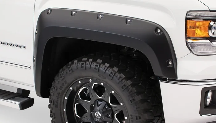 Bushwacker 14-15 Chevy Silverado 1500 Pocket Style Flares 2pc – Black