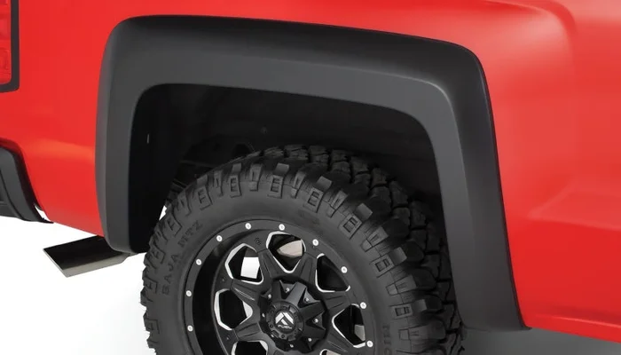 Bushwacker 14-18 Chevy Silverado 1500 Extend-A-Fender Style Flares 2pc 69.3in Bed – Black
