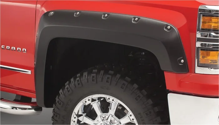 Bushwacker 15-18 Chevy Silverado 2500 HD Pocket Style Flares 2pc – Black