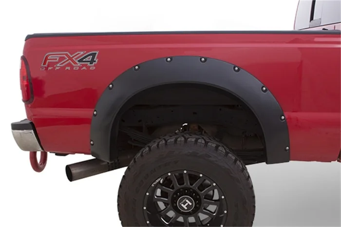 Bushwacker 66-77 Ford Bronco Cutout Style Flares 2pc 5in Of Extra Wheel Well Opening – Black