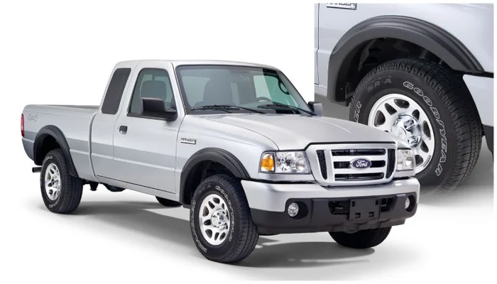 Bushwacker 93-11 Ford Ranger Styleside OE Style Flares 4pc 72.0/84.0in Bed – Black