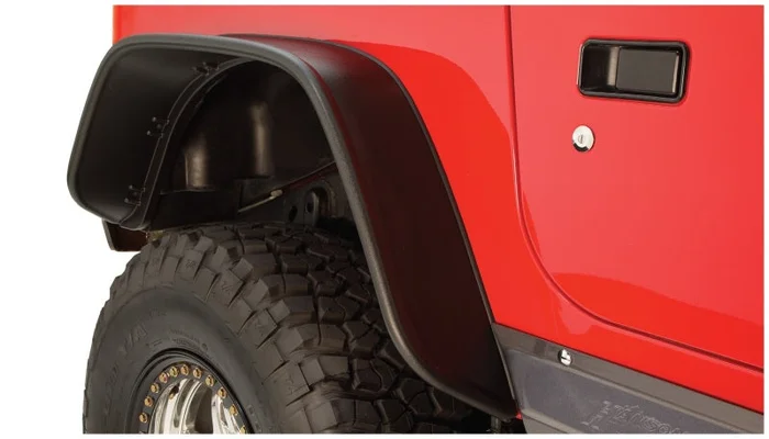Bushwacker 97-06 Jeep TJ Flat Style Flares 2pc – Black