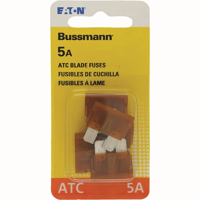 Bussmann – BP/ATC-5-RP – 5 amps ATC Blade Fuse – 5/Pack