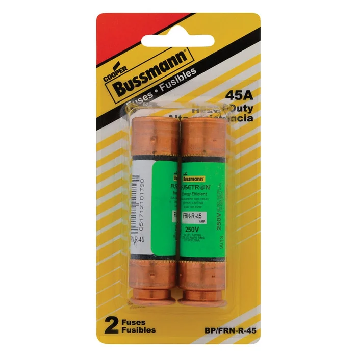 Bussmann – BP/FRN-R-45 – 45 amps Dual Element Time Delay Fuse 2 pk