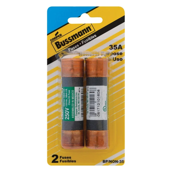 Bussmann – BP/NON-35 – 35 amps Non Current Fuse 2 pk