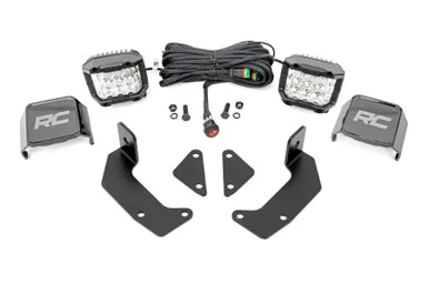 CF Moto Uforce 1000/1000XL Pair Wide Angle 2in Chrome Pair Cage Mount LED Light Kit 96106