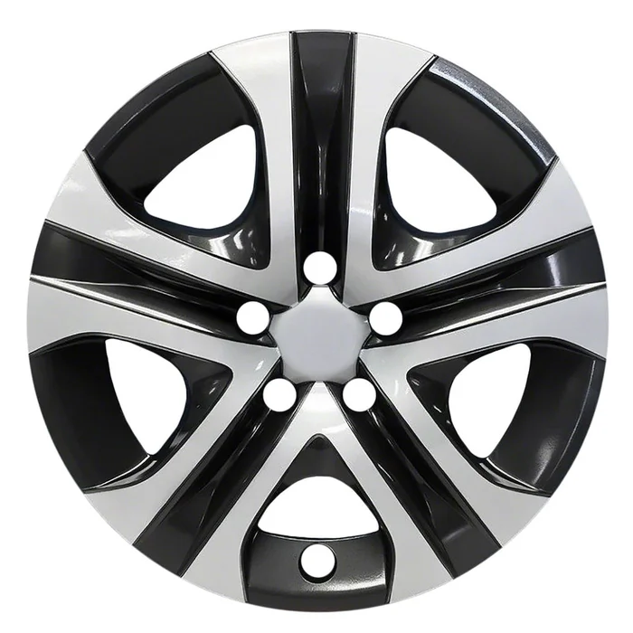 Coast2Coast: IWC51817SB Wheel Cover – 17 Inch – 5 Spoke – Silver/ Black – Plastic – Set Of 4
