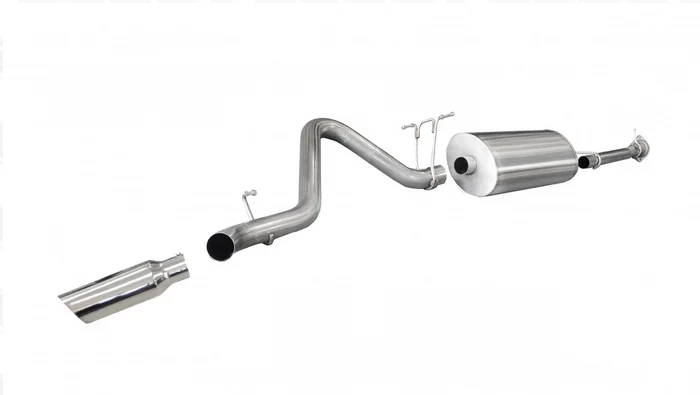 Corsa Performance 3.0in. Cat-Back Sport Single Side Exit Exhaust 4.0in. Slash Cut Polished Tip 11-14 Silverado/Sierra 2500 6.0L V8 158.2in. – 24796