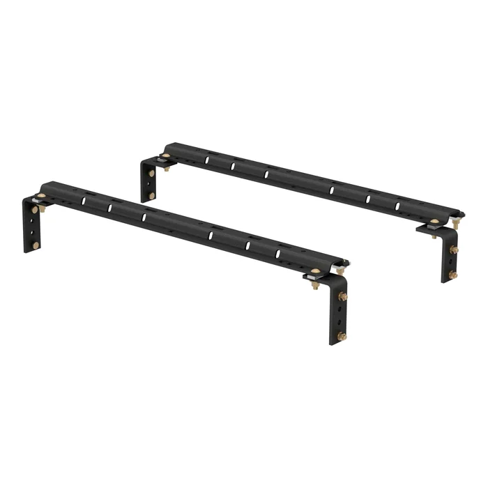 CURT 16200 Universal 5th Wheel Base Rails, 25K (Carbide Black)