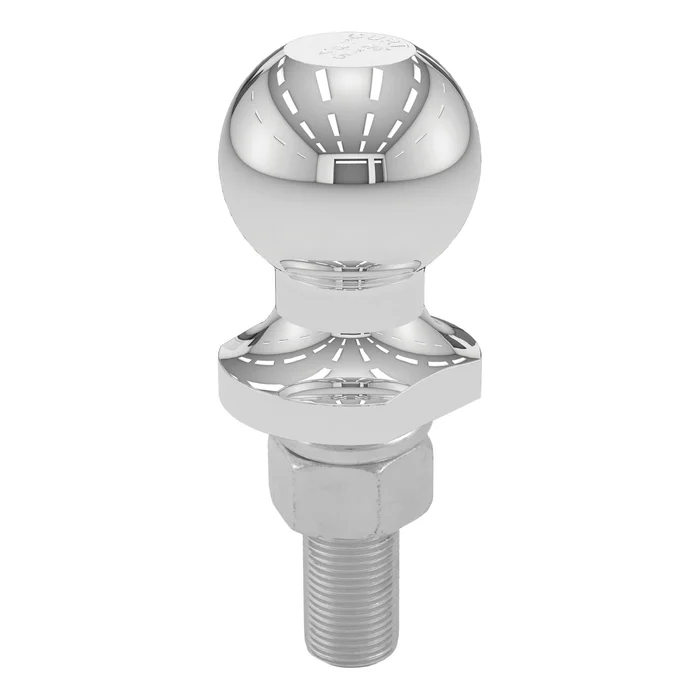 CURT 40015 1-7/8 Trailer Ball (3/4 x 2-1/8 Shank, 2,000 lbs., Chrome)