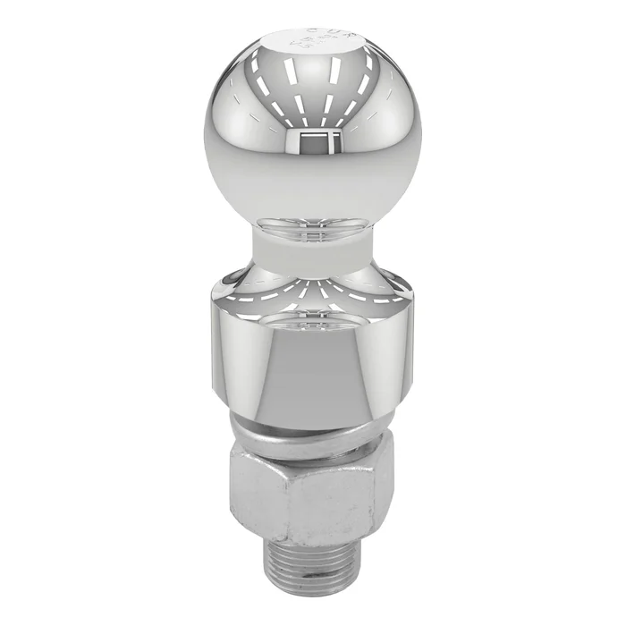 CURT 40033 2 Trailer Ball (1 x 2-1/8 Shank, 1 Rise, 6,000 lbs., Chrome)