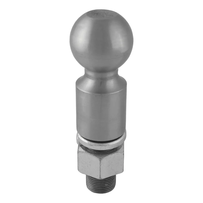 CURT 40087 2-5/16 Trailer Ball (1-1/4 x 2-5/8 Shank, 2 Rise, 25,000 lbs., Raw Steel)