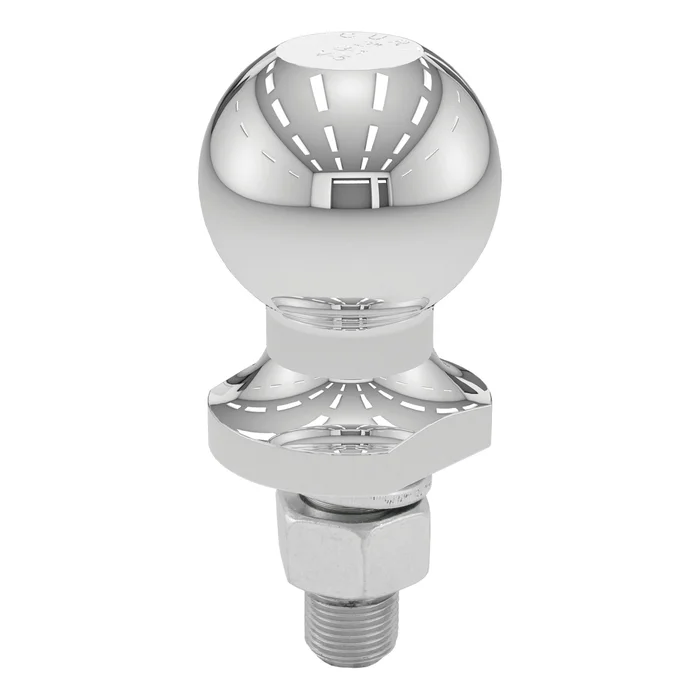 CURT 40098 2 ATV Tow Ball – Lawn Tractor Hitch Ball (2,000 lbs., Chrome, Packaged)